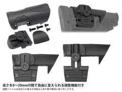 CAA Airsoft CBS+ACP コラシブルバットストック+アジャスタブルチークレスト for M4 [カラー：BK / DE]