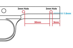 GUARDER アルミスライド&フレームセット ウォーリアーシリーズ用 [カラー：ブラック / TAN]