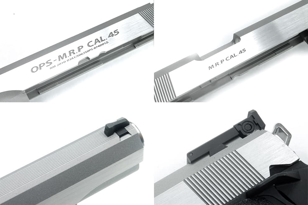 GUARDER CNCアルミスライド Dual Silver Ver Hi-CAPA5.1用 [マーキング：STI CUSTOM / INFINITY / KIMBER / MARUI OPS / SPRING FIELD]