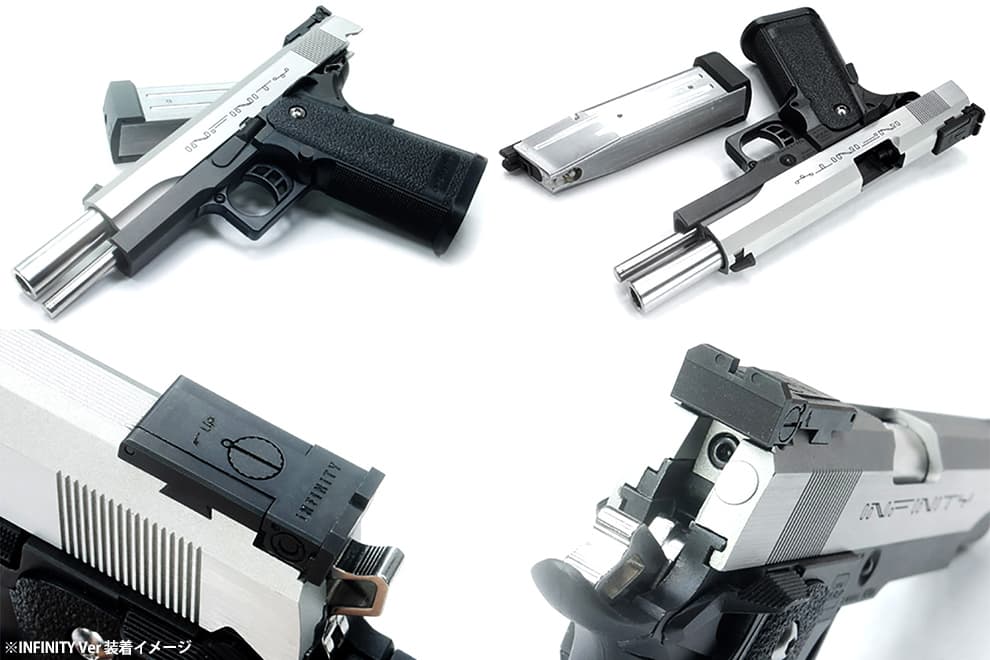 GUARDER CNCアルミスライド Dual Silver Ver Hi-CAPA5.1用 [マーキング：STI CUSTOM / INFINITY / KIMBER / MARUI OPS / SPRING FIELD]