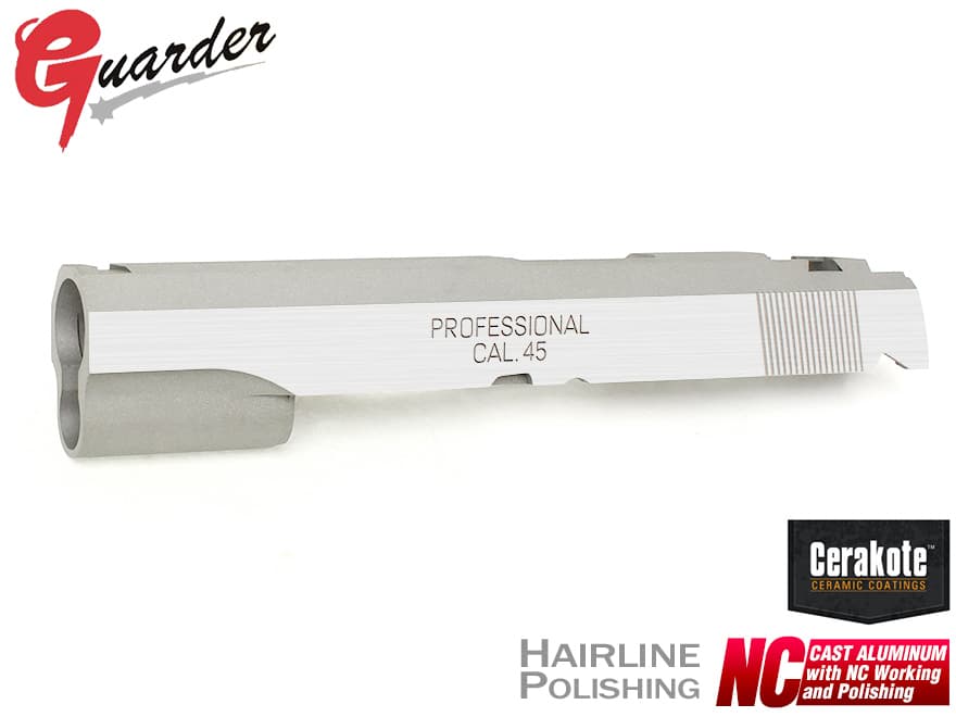 GUARDER CNCアルミスライド Dual Silver Ver Hi-CAPA5.1用 [マーキング：STI CUSTOM / INFINITY / KIMBER / MARUI OPS / SPRING FIELD]