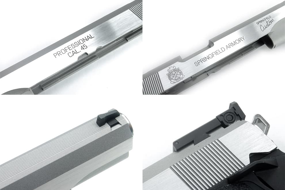 GUARDER CNCアルミスライド Dual Silver Ver Hi-CAPA5.1用 [マーキング：STI CUSTOM / INFINITY / KIMBER / MARUI OPS / SPRING FIELD]