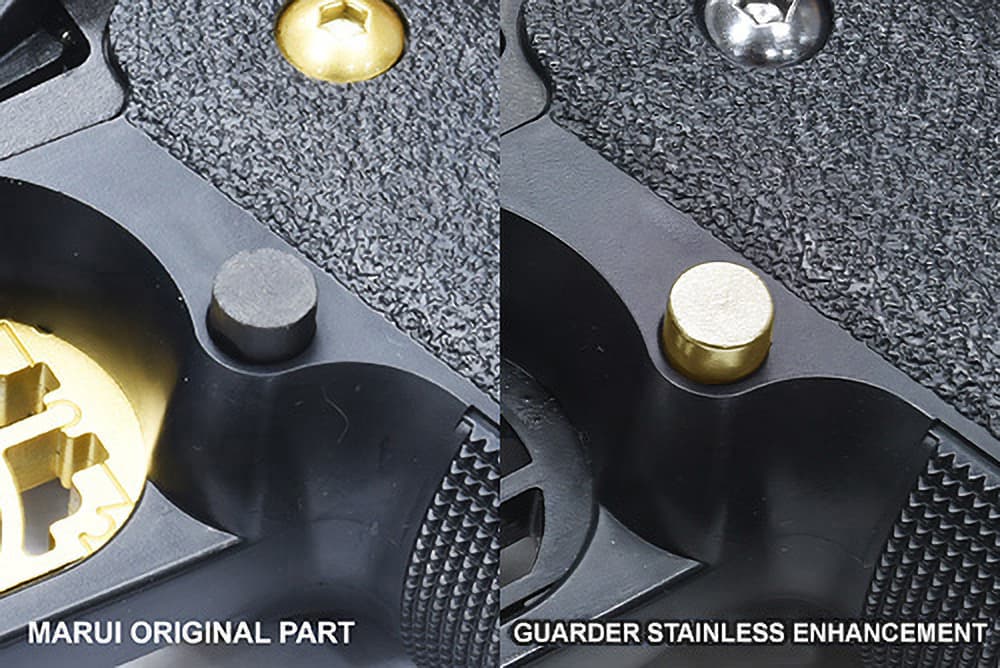 GUARDER マガジンリリースボタン for マルイ HI-CAPA 4.3 / 5.1 [素材：スチール / ステンレス(TiN) / ステンレス]