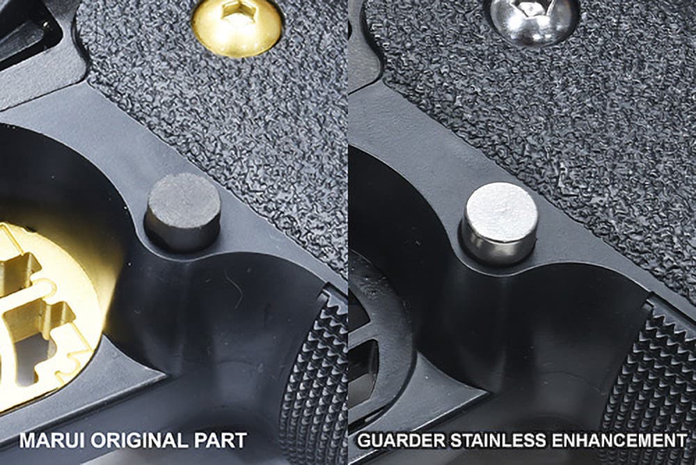 GUARDER マガジンリリースボタン for マルイ HI-CAPA 4.3 / 5.1 [素材：スチール / ステンレス(TiN) / ステンレス]