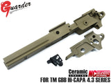 GUARDER アルミ 軽量ミッドフレーム for TM GBB Hi-CAPA4.3 [タイプ：NO MARKING / INFINITY / STI 2011 / SVI]