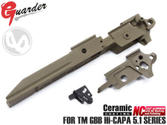 GUARDER アルミ 軽量ミッドフレーム ゴールドマッチタイプ for TM GBB Hi-CAPA5.1 [タイプ：NO MARKING / INFINITY / STI 2011 / SVI]