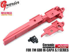 GUARDER アルミ 軽量ミッドフレーム ゴールドマッチタイプ for TM GBB Hi-CAPA5.1 [タイプ：NO MARKING / INFINITY / STI 2011 / SVI]
