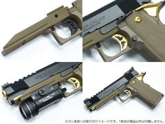 GUARDER アルミ 軽量ミッドフレーム ゴールドマッチタイプ for TM GBB Hi-CAPA5.1 [タイプ：NO MARKING / INFINITY / STI 2011 / SVI]