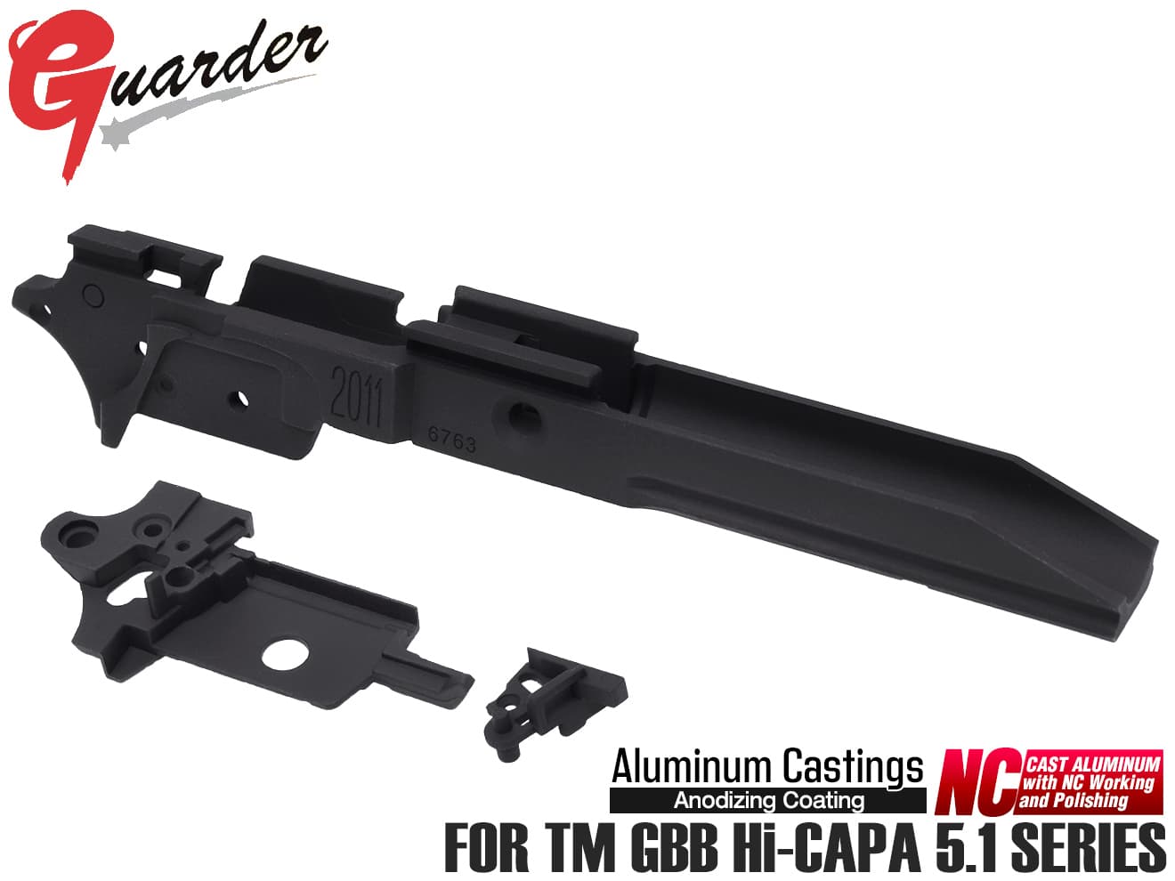 GUARDER アルミ 軽量ミッドフレーム for TM GBB Hi-CAPA5.1 [タイプ