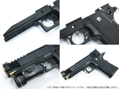 GUARDER アルミ 軽量ミッドフレーム ゴールドマッチタイプ for TM GBB Hi-CAPA5.1 [タイプ：NO MARKING / INFINITY / STI 2011 / SVI]