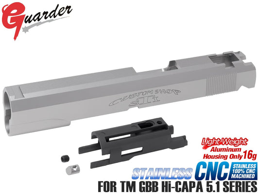 GUARDER ステンレスCNC スライド w / 軽量ブリーチ Hi-CAPA5.1シリーズ SV [タイプ：STI-Custom / INFINITY / OPS-M.R.P]