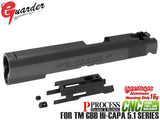 GUARDER スチールCNC スライド w / 軽量ブリーチ Hi-CAPA5.1シリーズ BK [タイプ：STI-Custom / INFINITY / OPS-M.R.P]