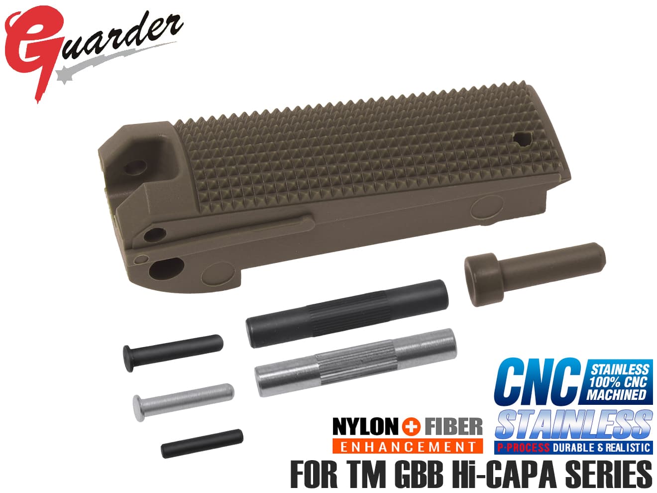 GUARDER ナイロンファイバー 軽量ハンマーSPハウジンク コンバット Hi-CAPAシリーズ [カラー：BK / FDE]