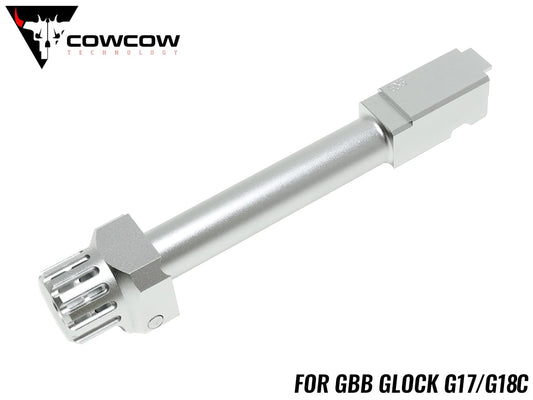 COWCOW TECHNOLOGY ファーストロック コンペンセイター&アウターバレルセット G17 / G18C [カラー：シルバー / ブラック / ゴールド]