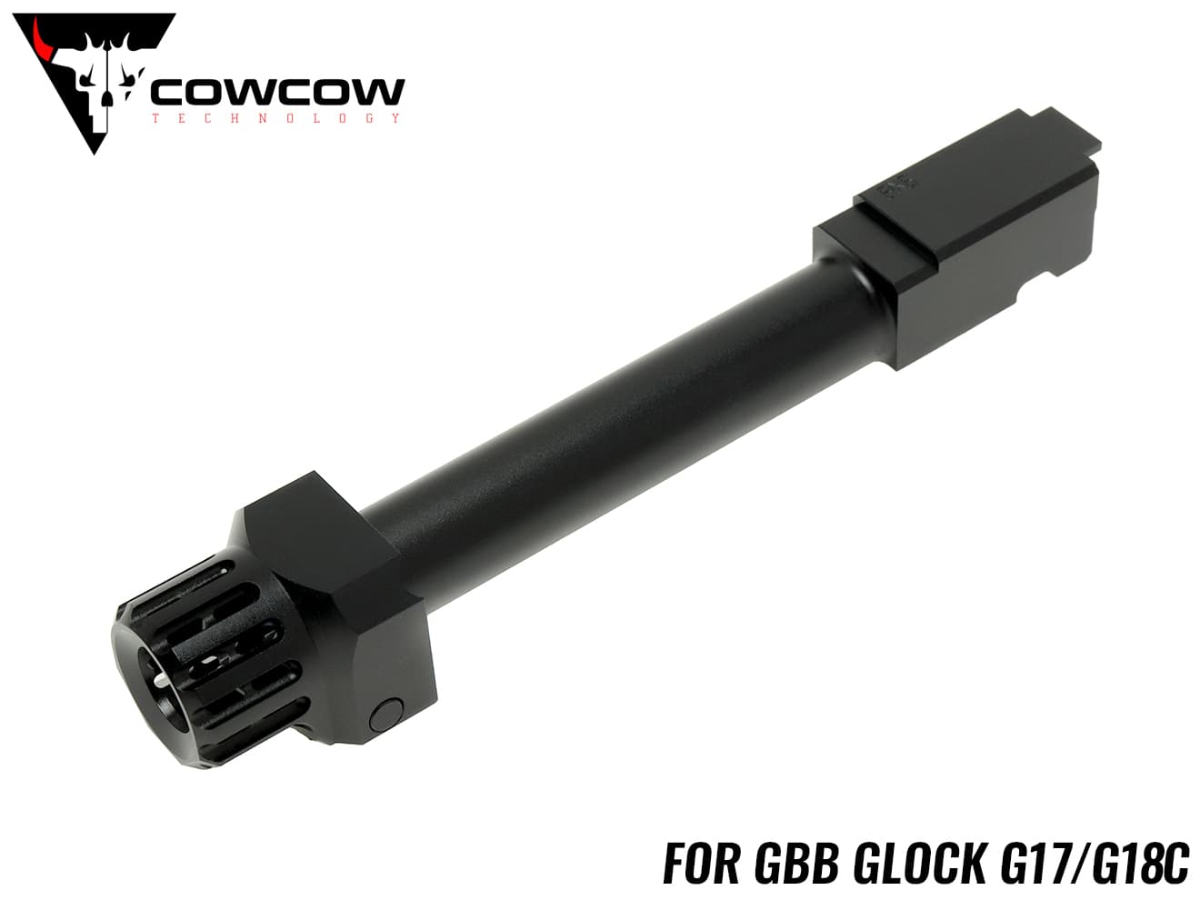COWCOW TECHNOLOGY ファーストロック コンペンセイター&アウターバレルセット G17 / G18C [カラー：シルバー / ブラック / ゴールド]