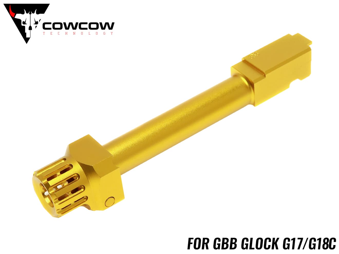 COWCOW TECHNOLOGY ファーストロック コンペンセイター&アウターバレルセット G17 / G18C [カラー：シルバー / ブラック / ゴールド]