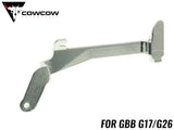 COWCOW TECHNOLOGY ハイカーボンスチール CNCトリガーバー 東京マルイ GBB GLOCK [適合機種：G17・G26 / G19]