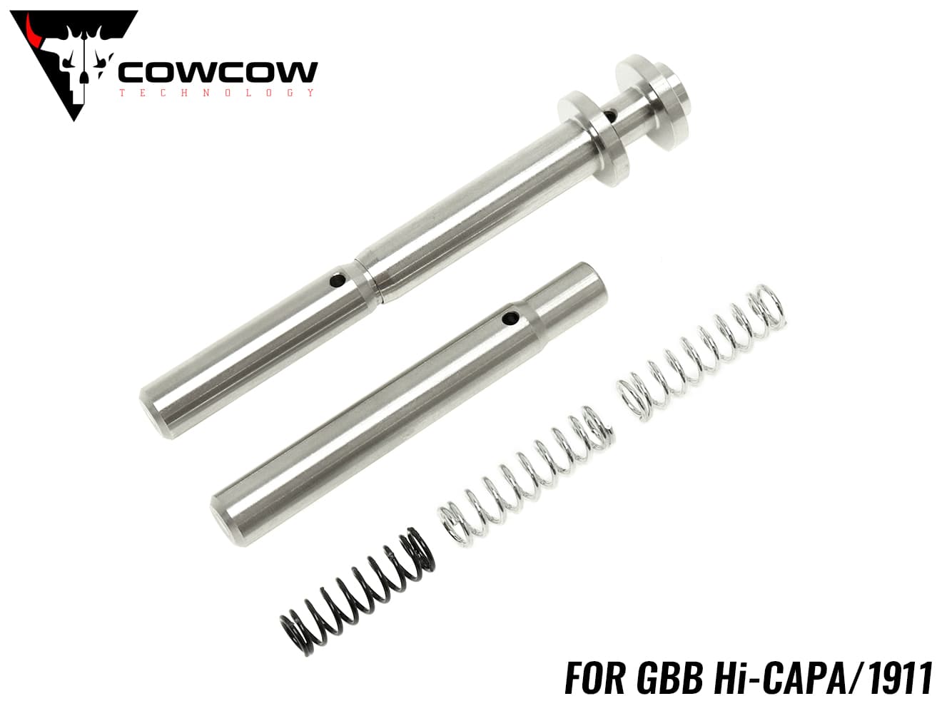 COWCOW TECHNOLOGY RM1 ダンパーリコイルスプリングガイドシステム TiALN Hi-CAPA / 1911 [カラー：ブラック / シルバー / ゴールド / レインボー]