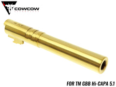 COWCOW TECHNOLOGY OB1 ステンレス スレッドアウターバレル .45ACP TM Hi-CAPA5.1 [カラー：シルバー / TiALNブラック / TiNゴールド]