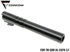 COWCOW TECHNOLOGY OB1 ステンレス スレッドアウターバレル .40S&W TM Hi-CAPA5.1 [カラー：シルバー / TiALNブラック / TiNゴールド]