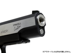 COWCOW TECHNOLOGY OB1 ステンレス スレッドアウターバレル .40S&W TM Hi-CAPA5.1 [カラー：シルバー / TiALNブラック / TiNゴールド]
