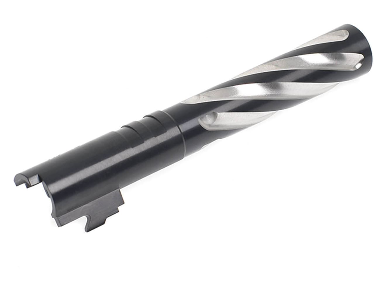 COWCOW TECHNOLOGY Tornado ステンレス スレッドアウターバレル .45ACP TM Hi-CAPA5.1 [カラー：シルバー / TiALNブラック / TiNゴールド]