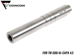COWCOW TECHNOLOGY ステンレス スレッドアウターバレル .45ACP TM Hi-CAPA4.3 [カラー：シルバー / TiALNブラック / TiNゴールド]