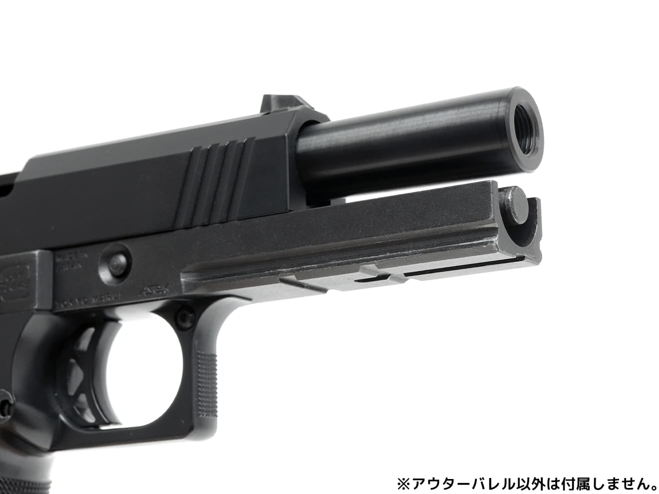COWCOW TECHNOLOGY ステンレス スレッドアウターバレル .45ACP TM Hi-CAPA4.3 [カラー：シルバー / TiALNブラック / TiNゴールド]
