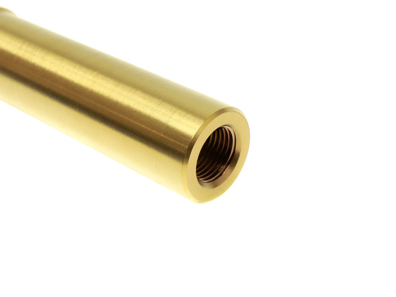 COWCOW TECHNOLOGY ステンレス スレッドアウターバレル .45ACP TM Hi-CAPA4.3 [カラー：シルバー / TiALNブラック / TiNゴールド]