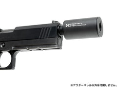 COWCOW TECHNOLOGY ステンレス スレッドアウターバレル .45ACP TM Hi-CAPA4.3 [カラー：シルバー / TiALNブラック / TiNゴールド]