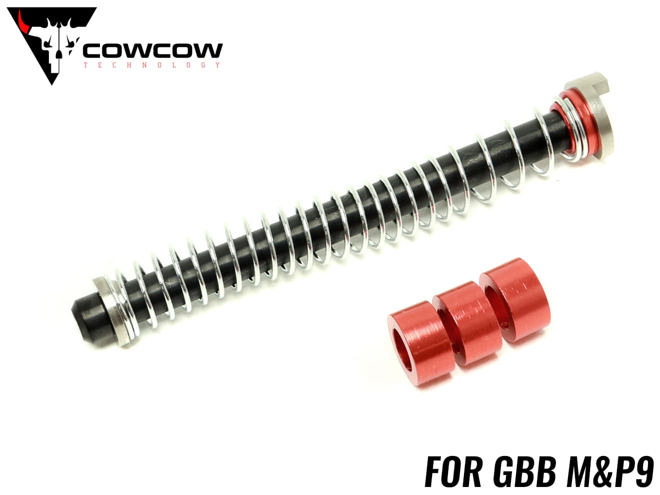 COWCOW TECHNOLOGY Diversify ステンレス リコイルスプリングガイドセット M&P9 [カラー：シルバー / TiALNブラック / TiNゴールド]