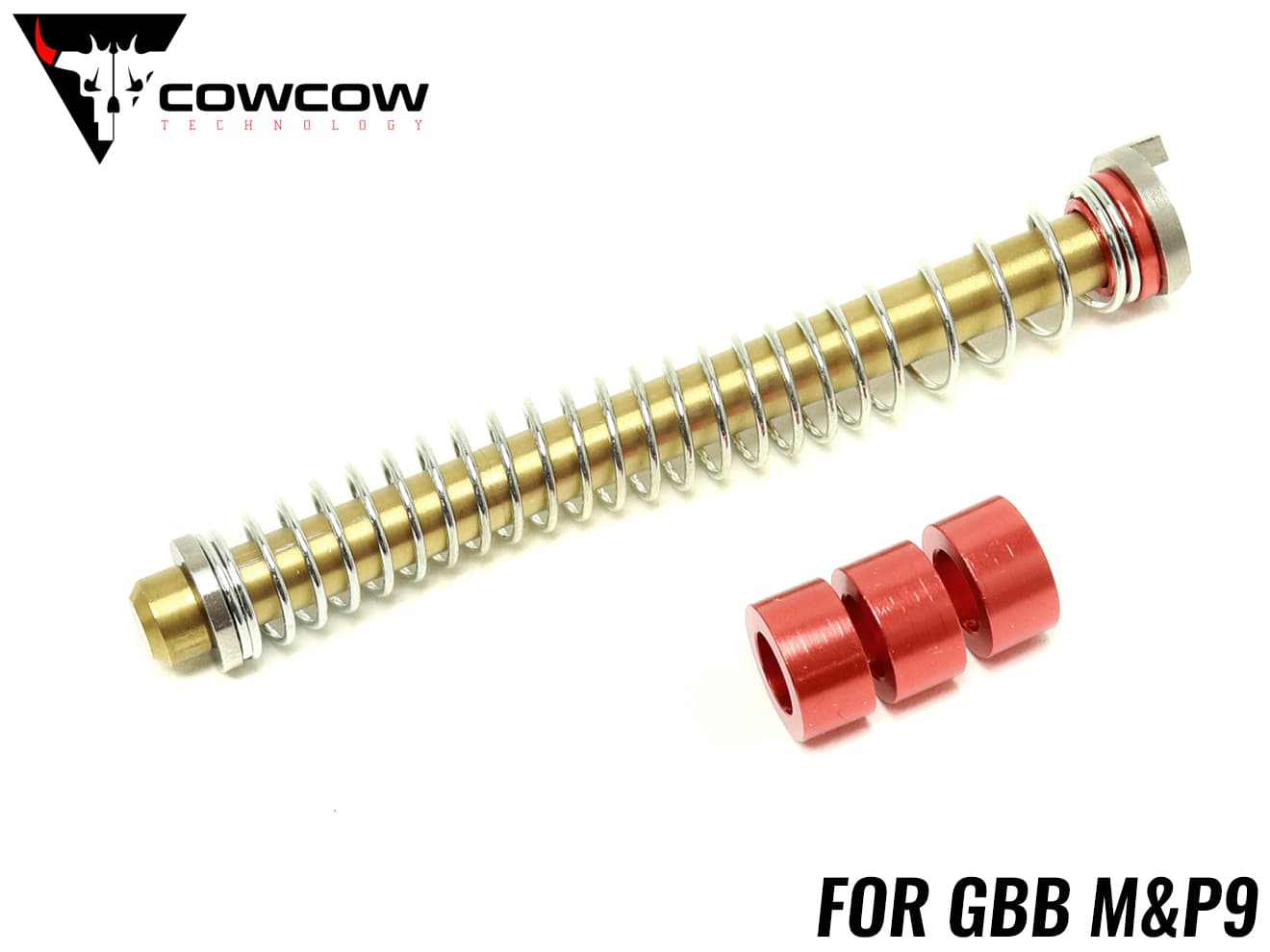 COWCOW TECHNOLOGY Diversify ステンレス リコイルスプリングガイドセット M&P9 [カラー：シルバー / TiALNブラック / TiNゴールド]