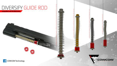 COWCOW TECHNOLOGY Diversify ステンレス リコイルスプリングガイドセット M&P9 [カラー：シルバー / TiALNブラック / TiNゴールド]
