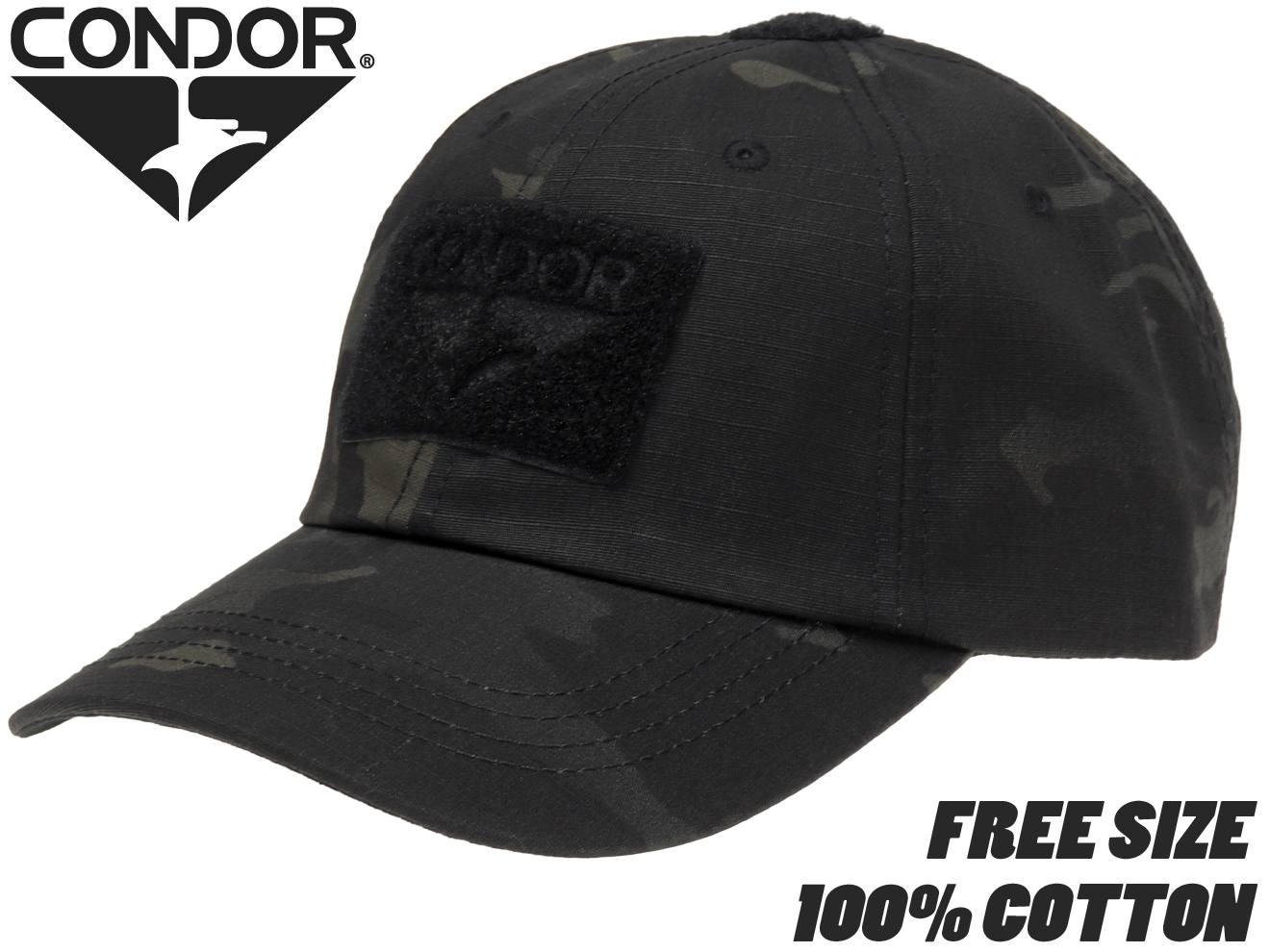 CONDOR OUTDOOR タクティカルキャップ [カラー：ブラック / ブラックマルチカム / OD]