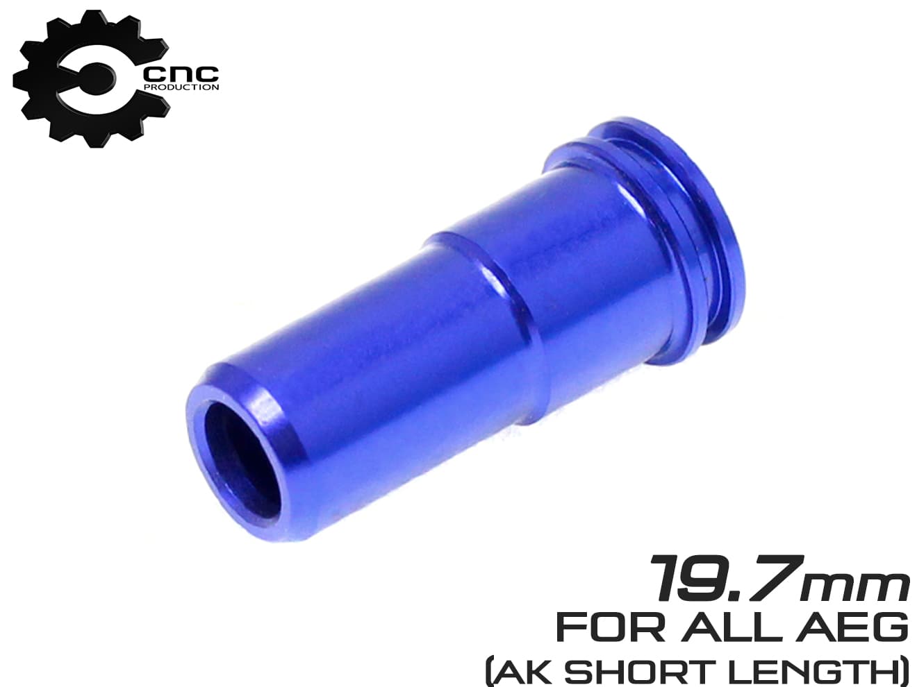 CNC Production CNC アルミエアシールノズル   [長さ：19.7mm / 20.3mm / 20.7mm / 20.8mm / 21mm / 21.3mm / 21.4mm / 21.5mm / 24.3mm / 24.7mm / 28.3mm]