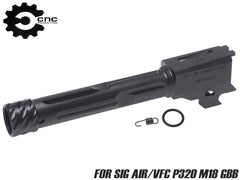 CNC Production KIスタイル アルミCNC スレッドアウターバレル for SIG AIR/VFC P320 GBB [対応：M18 / M17]