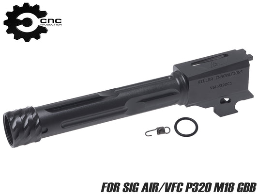 CNC Production KIスタイル アルミCNC スレッドアウターバレル for SIG AIR/VFC P320 GBB [対応：M18 / M17]