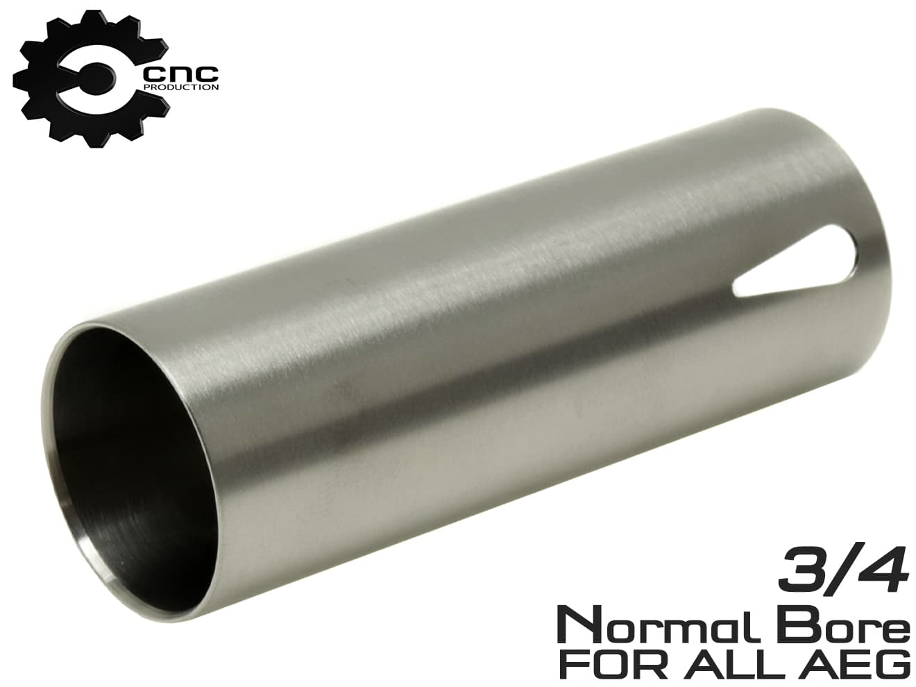 CNC Production CNC 3 / 4 ステンレスシリンダー ティアドロップ 電動ガン 加速シリンダー [内面(外面)：スムース(放熱) / スムース]