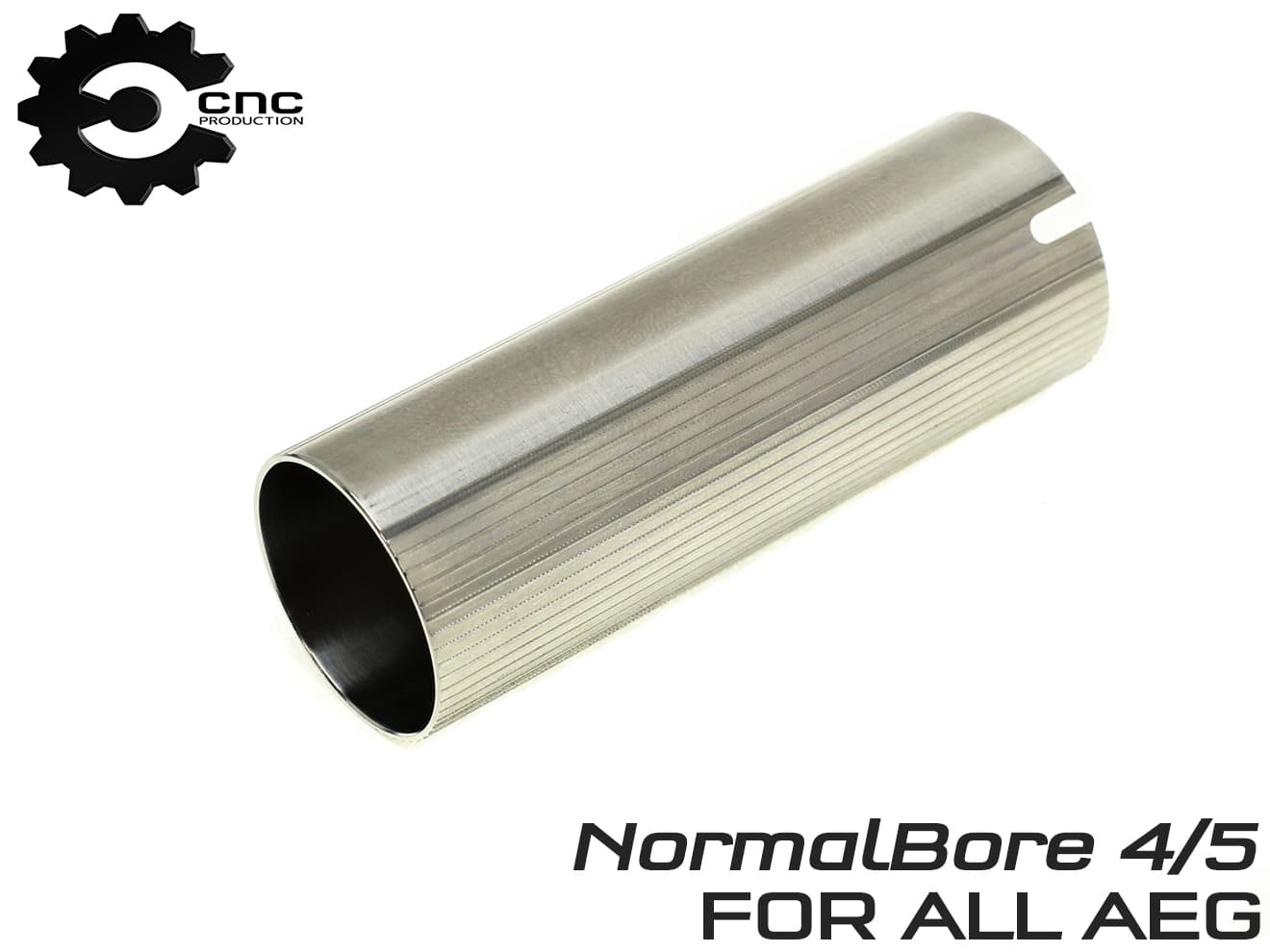 CNC Production CNC 4 / 5 ステンレスシリンダー 電動ガン 加速シリンダー [内面：スムース / クロスハッチ]