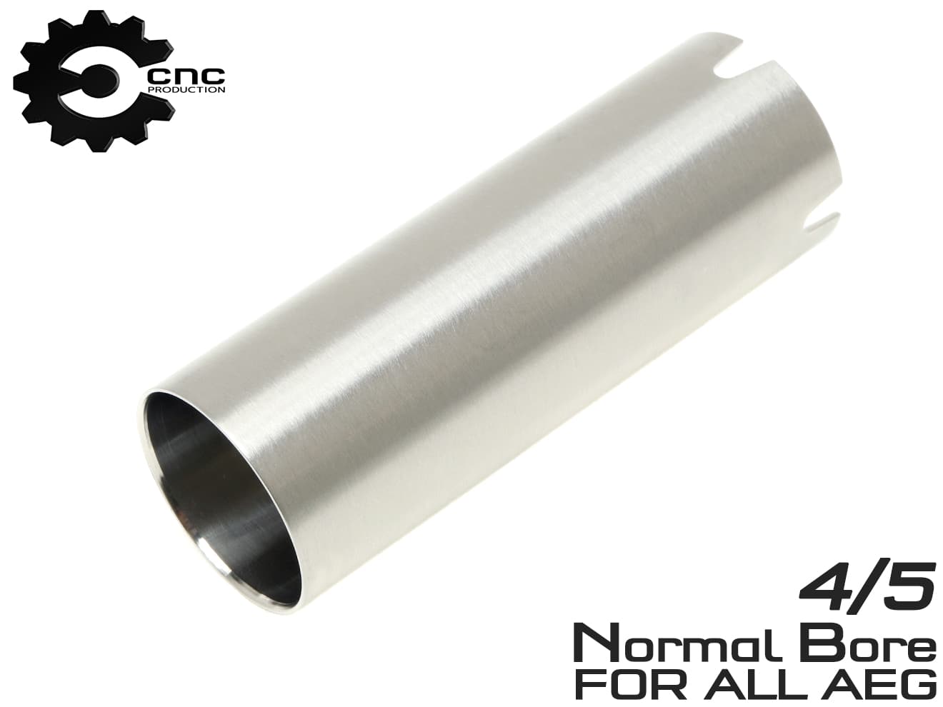 CNC Production CNC 4 / 5 ステンレスシリンダー ティアドロップ 電動ガン 加速シリンダー [内面(外面)：スムース(放熱) / スムース]