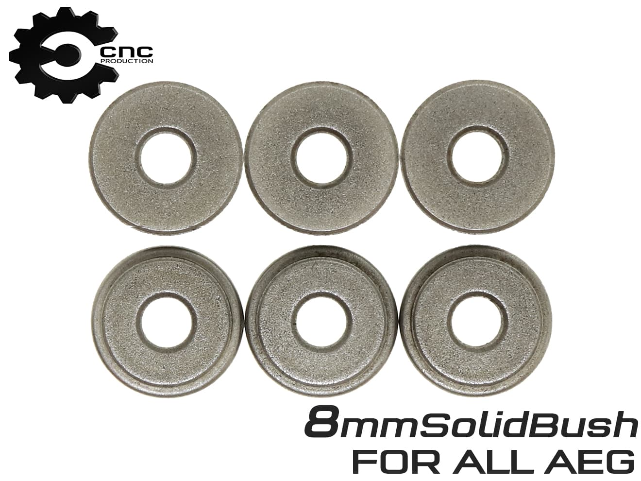 CNC Production オイルレス ソリッドブッシュ  [サイズ：6mm / 7mm / 8mm]