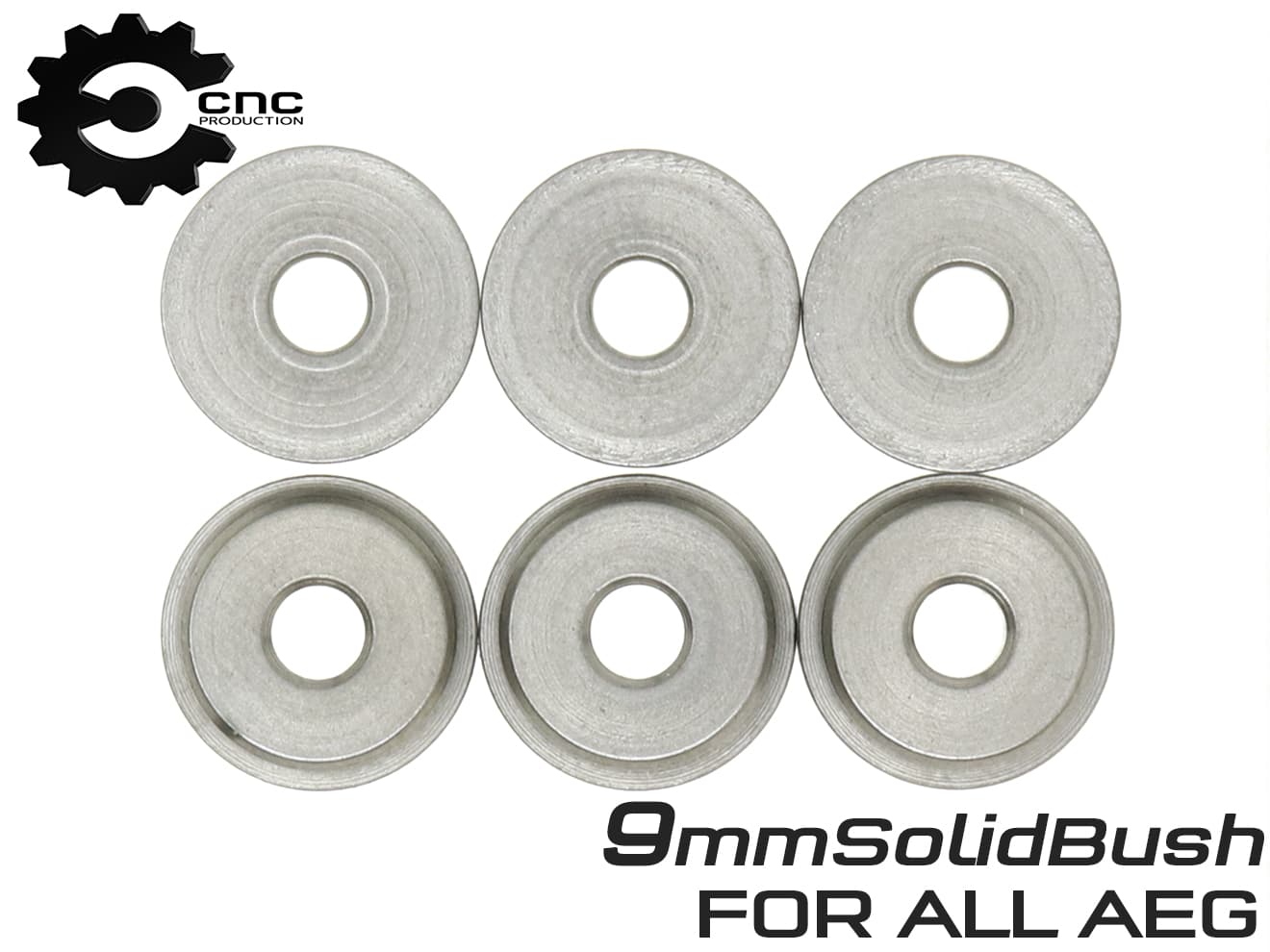 CNC Production CNC オイルレス ソリッドブッシュ  [サイズ：8mm / 9mm]