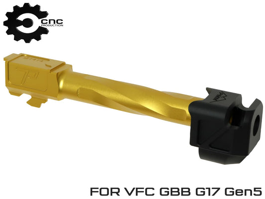 CNC Production PMM GLOCK コンペンセイター & ZP スパイラルフルートバレル セット VFC G17(UMAREX)  Gen5
