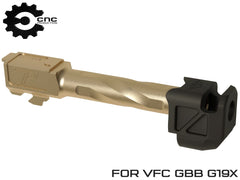 CNC Production PMM GLOCK コンペンセイター & ZP スパイラルフルートバレル セット VFC(UMAREX)  G19X [カラー：ブラック・ゴールド / ガンメタ・ローズゴールド]