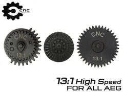 CNC Production スチールCNCギアセット [ギア比：18：1スタンダード / 13：1ハイスピード / 16：1ハイスピード / 32：1ハイトルク / 12：1ハイスピード]