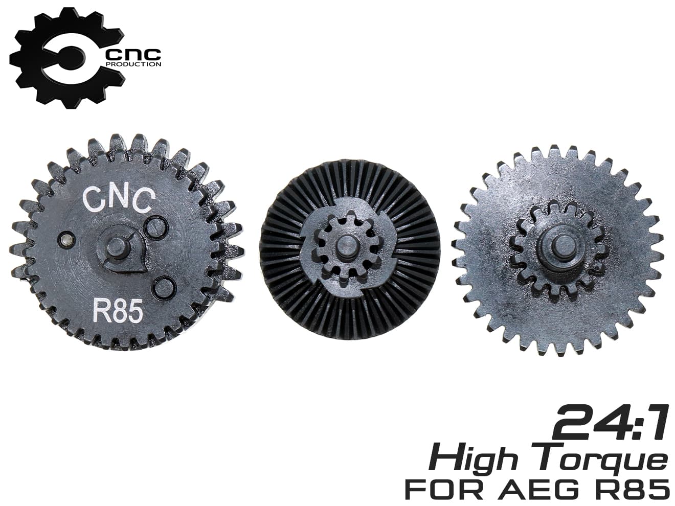 CNC Production スチールCNCギアセット 電動ガン フルシリンダー [適合機種：R85 / Ver7(M14)]