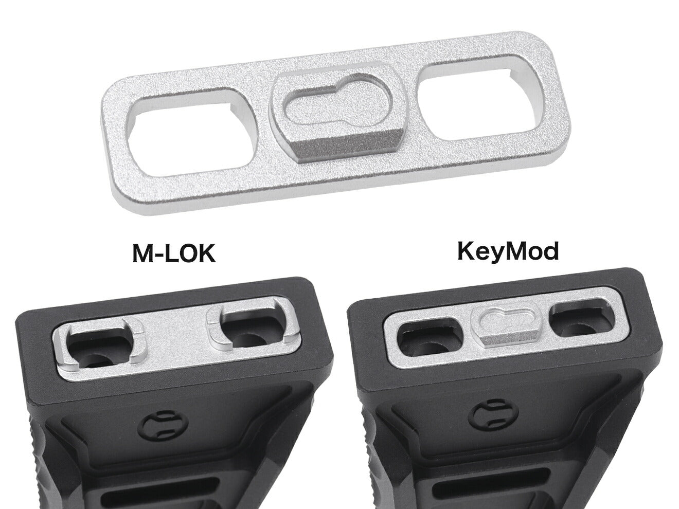 CNC Production RSAC CNC フォアグリップ KeyMod & M-LOK [カラー：ブラック / グレー]
