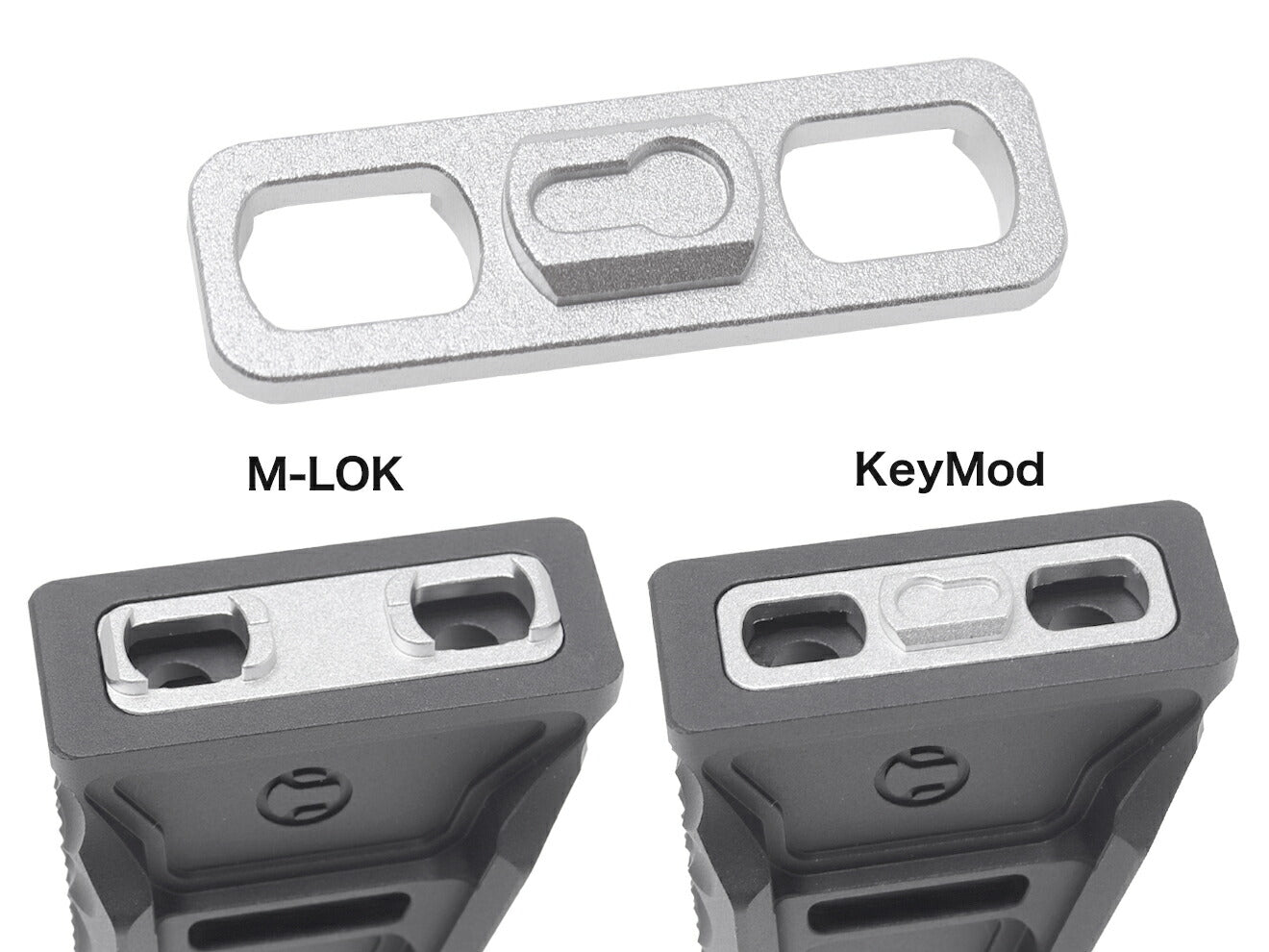 CNC Production RSAC CNC フォアグリップ KeyMod & M-LOK [カラー：ブラック / グレー]