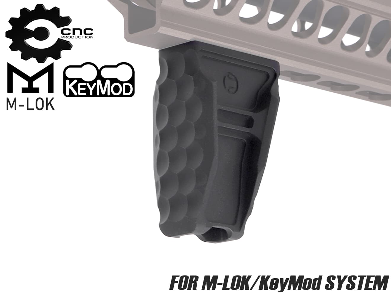 CNC Production RSAC CNC フォアグリップ KeyMod & M-LOK [カラー：ブラック / グレー]