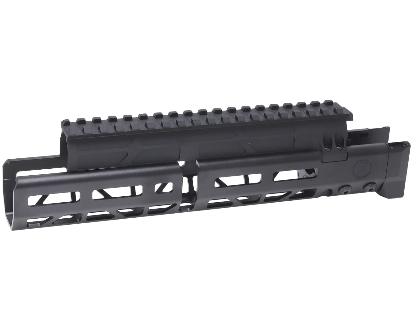 CNC Production JM アルミCNC M-LOK ハンドガード w/ レールドガスチューブ for GHK/マルイ GBB AK [サイズ：6.1インチ / 10.64インチ / 14.25インチ]